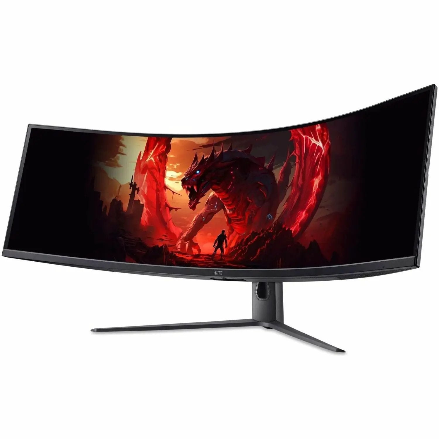 Acer Nitro EI491CUR 49-inch curved ultrawide monitor 32:9 on black stand