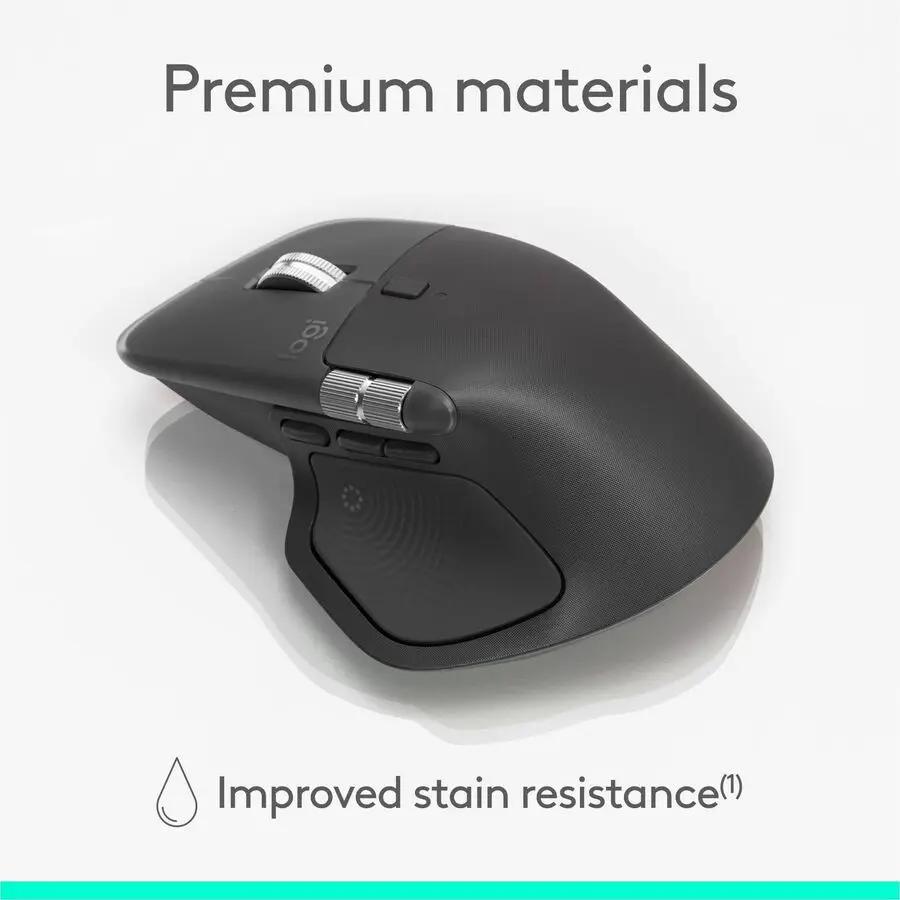 Logitech MX Master 4 for Business, Wireless Mouse with Quiet Clicks, 8K DPI, MagSpeed Scrolling, Logi Bolt Receiver, Graphite