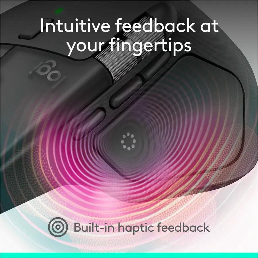 Logitech MX Master 4 for Business, Wireless Mouse with Quiet Clicks, 8K DPI, MagSpeed Scrolling, Logi Bolt Receiver, Graphite