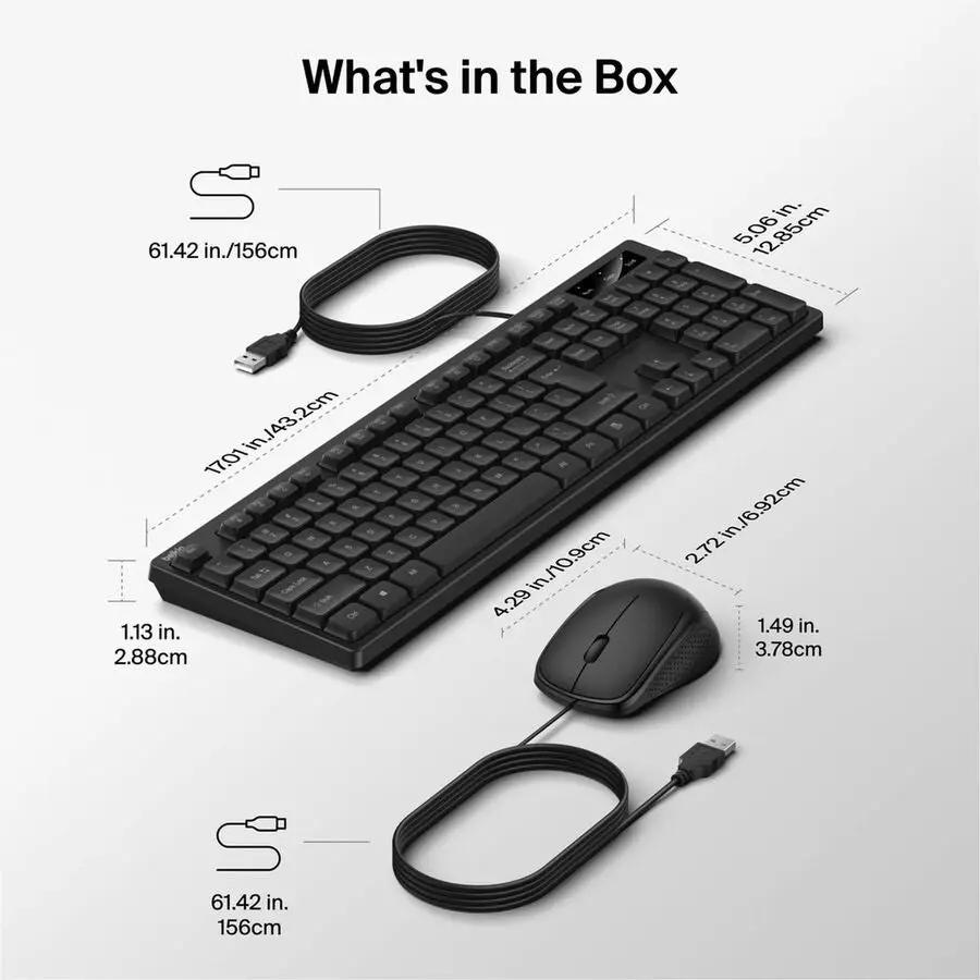 Belkin Connect Wired Keyboard and Mouse Combo