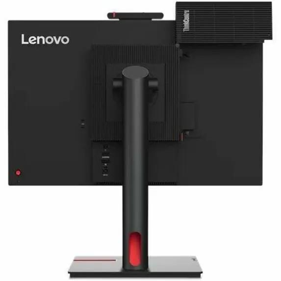 Lenovo ThinkCentre TIO24 Gen5 24-inch monitor with built-in webcam, black