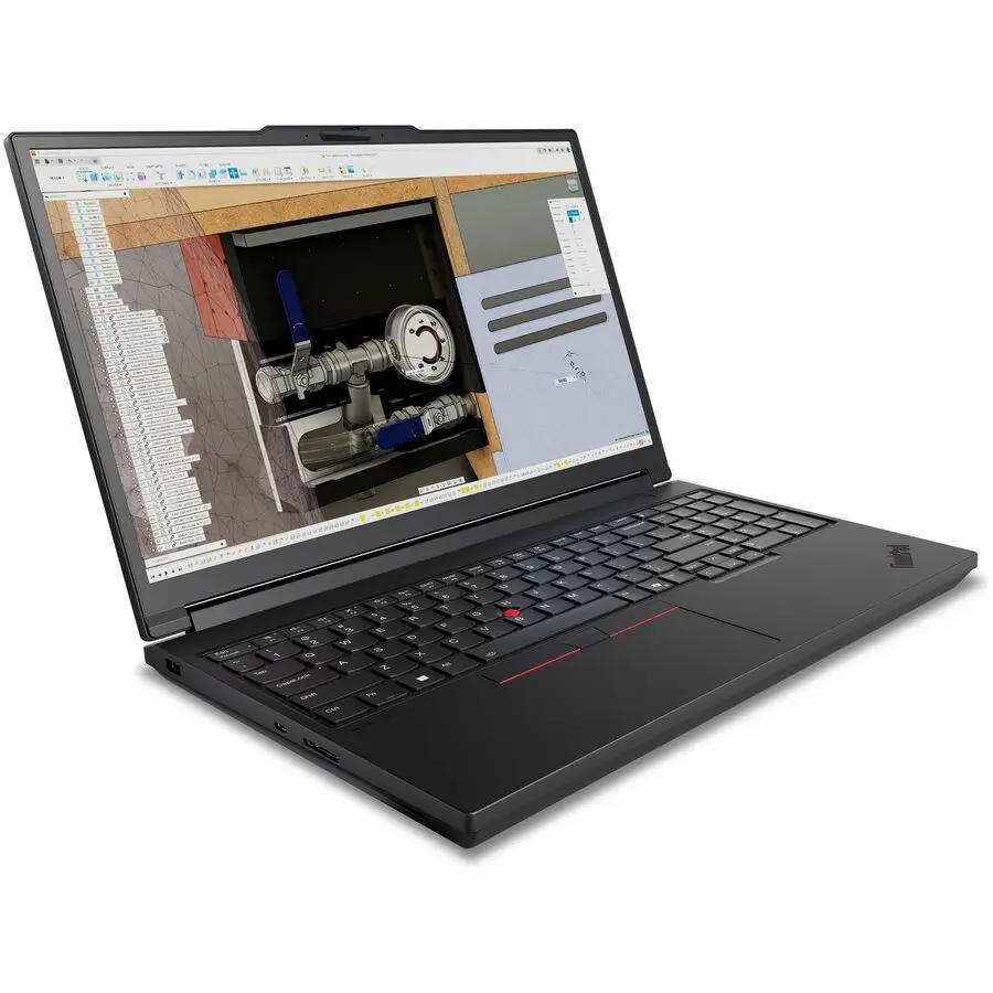 Lenovo ThinkPad P16 G3 Laptop in black with 32GB RAM and 1TB PCIe Gen5 SSD