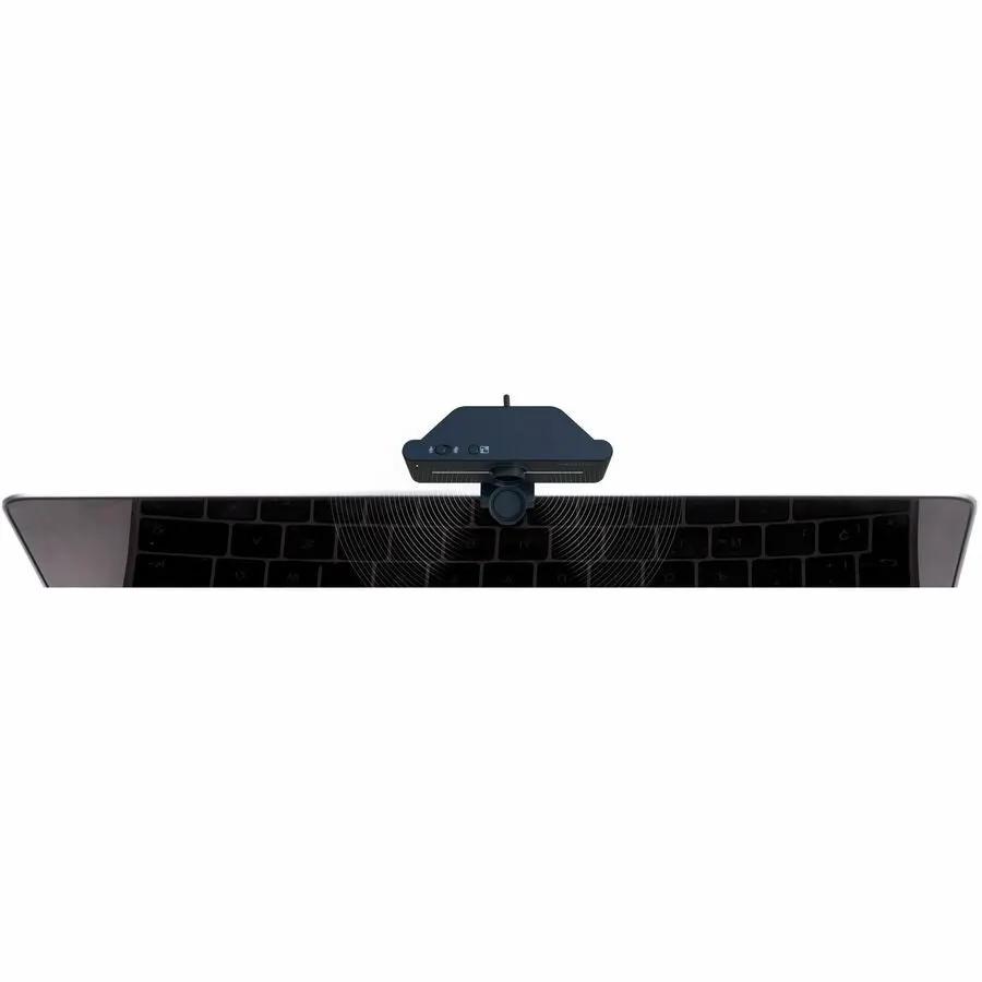 Creative Live! Cam webcam, black, mounted on top of a monitor