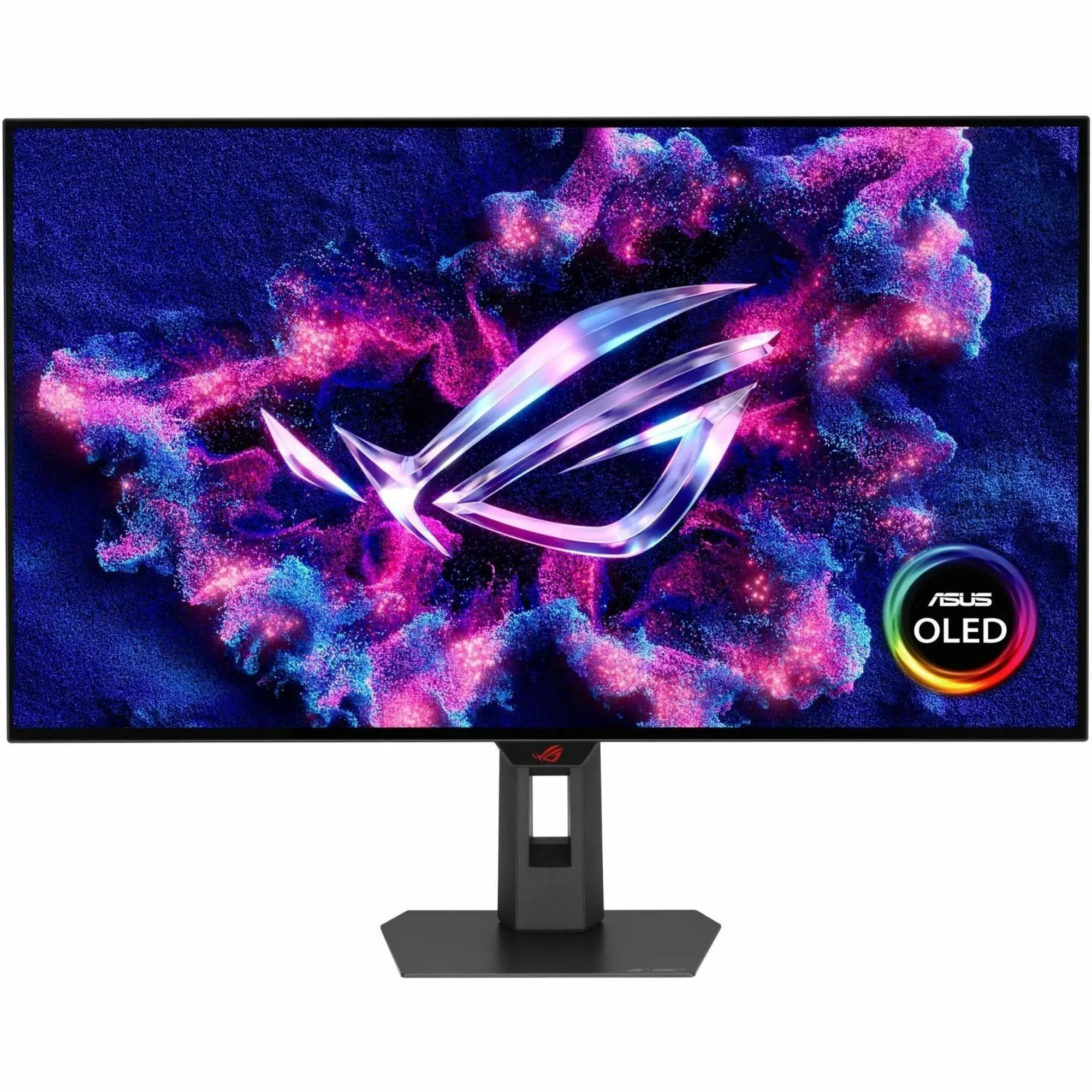 ASUS ROG Strix 32-inch OLED monitor with black bezel and ASUS OLED badge