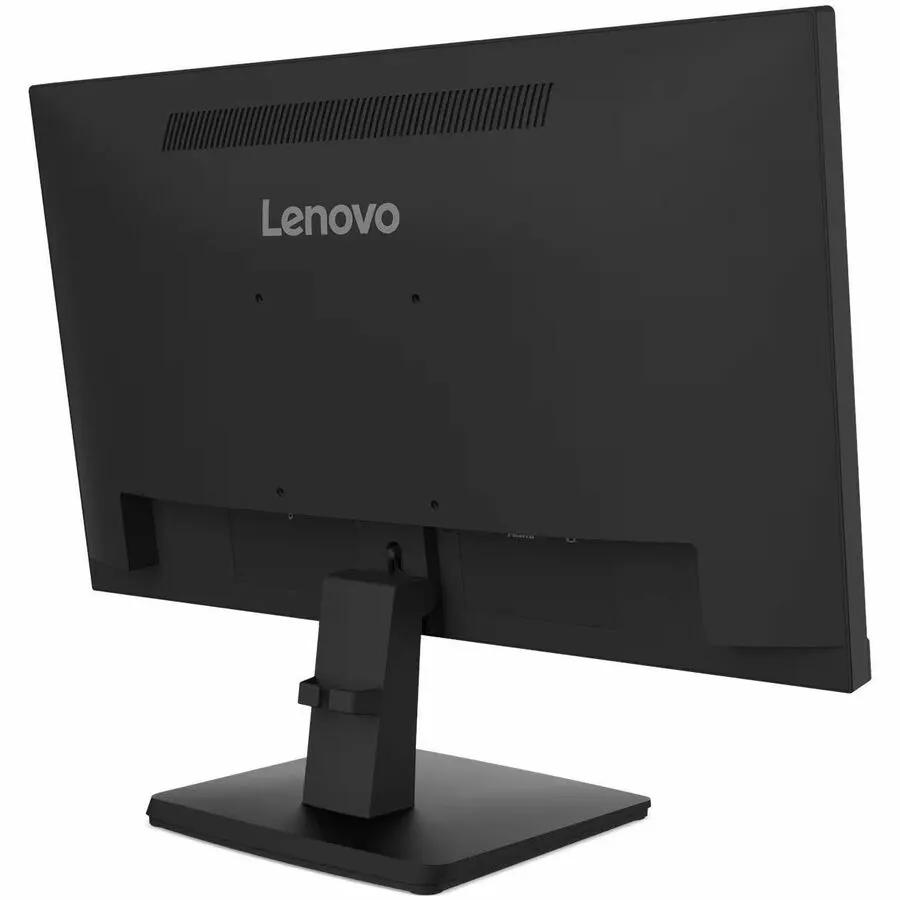 Lenovo ThinkVision S22-4e 22-inch Full HD IPS monitor, Raven Black, rear view.