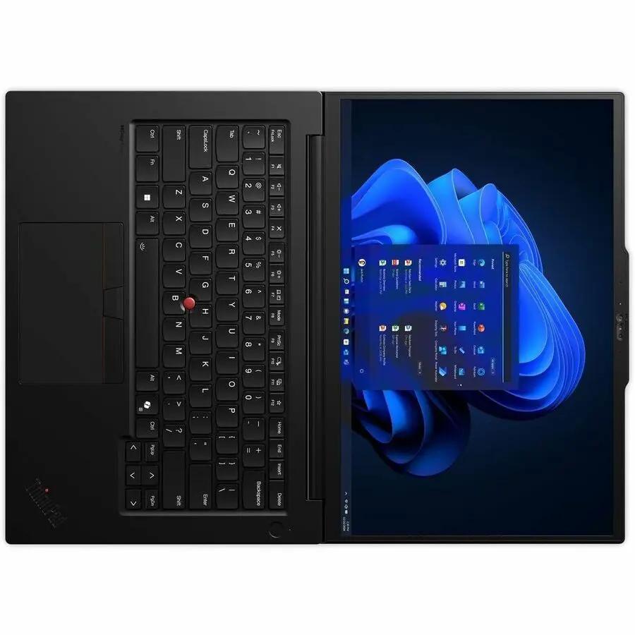 Lenovo ThinkPad P14s G6 laptop, black, 16GB RAM, 512GB SSD, open with Windows desktop