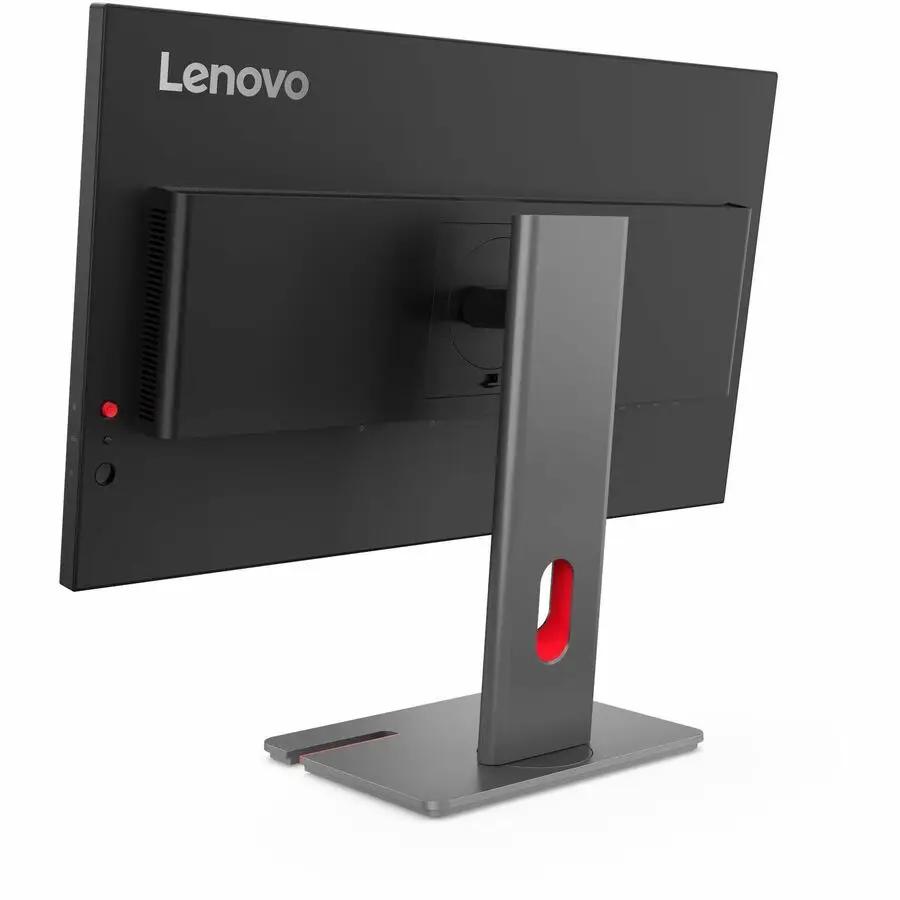 Lenovo ThinkVision P27QD-40 monitor in Raven Black with red-accent stand