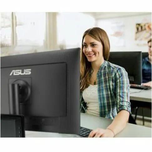 ASUS BE27ACGN 27-inch WQHD IPS 120Hz monitor on office desk, black.