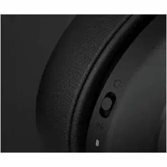 Jabra Evolve2 65 UC Stereo headset, black earcup close-up