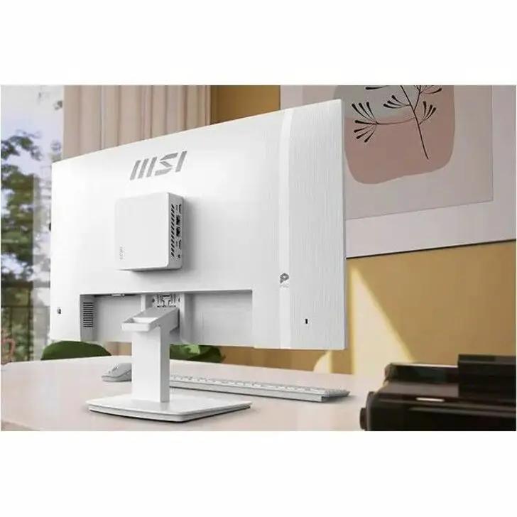 MSI Pro MP273W E14A 27-inch white IPS monitor 1080p on desk
