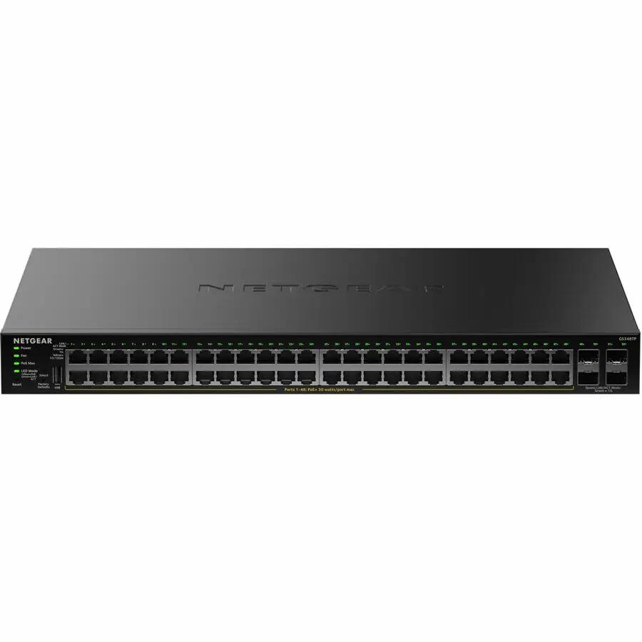 Netgear 48-Port Gigabit PoE Switch with SFP uplinks