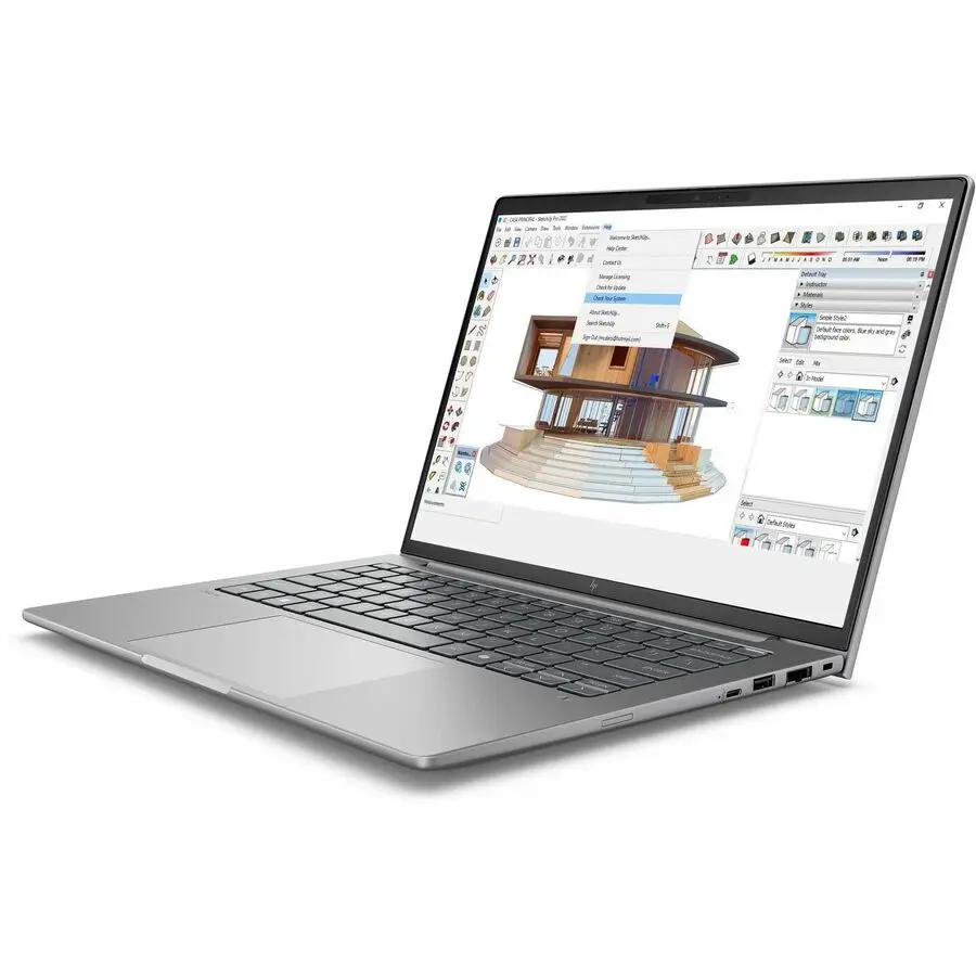 HP ZBook 14 Mobile Workstation laptop, silver, 16GB RAM, 512GB SSD