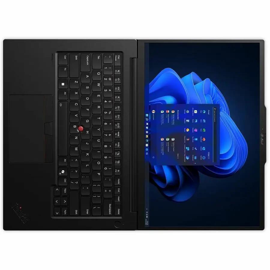 Lenovo ThinkPad P14s G6 laptop in black with keyboard and display visible.