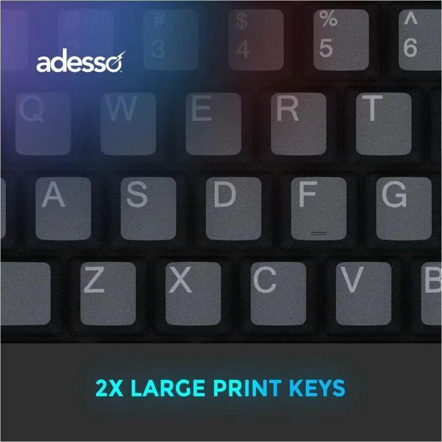 Adesso EasyTouch-130SB Desktop Mechanical Keyboard with Smart Card Reader