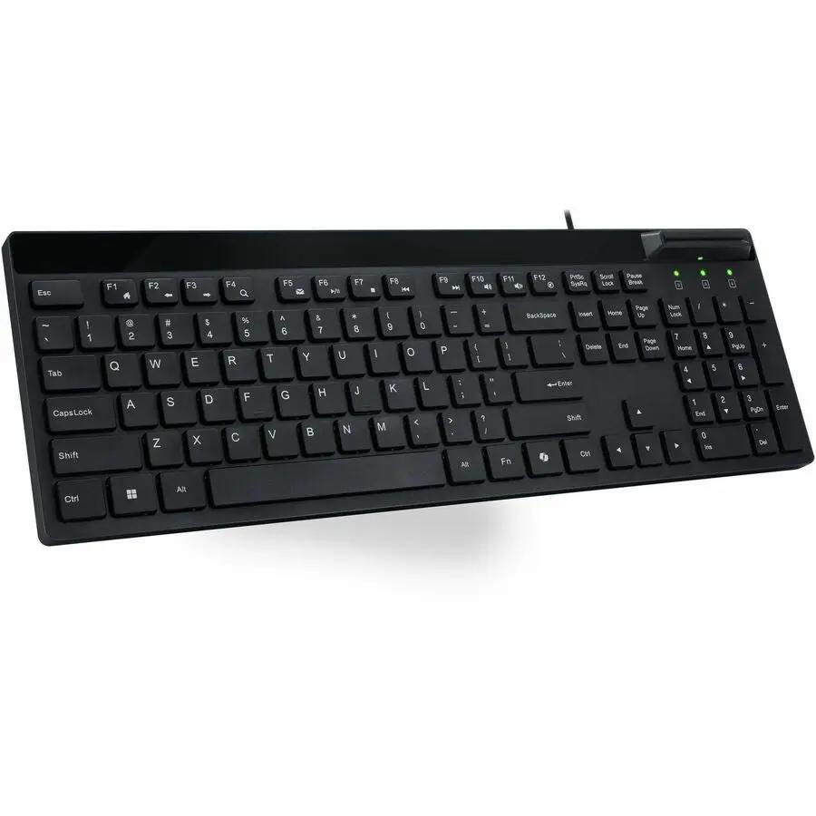 Adesso AKB-140SB Desktop Keyboard with Smart Card Reader