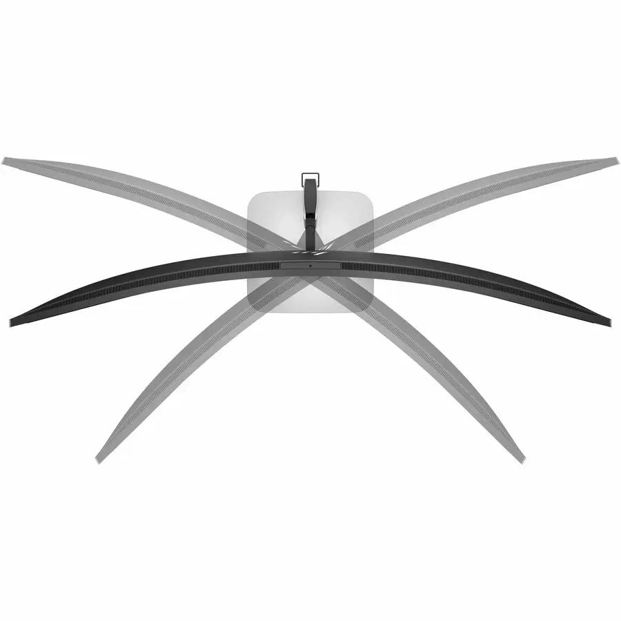 HP EliteDisplay 549pm 49-inch DQHD LED monitor, back view with stand