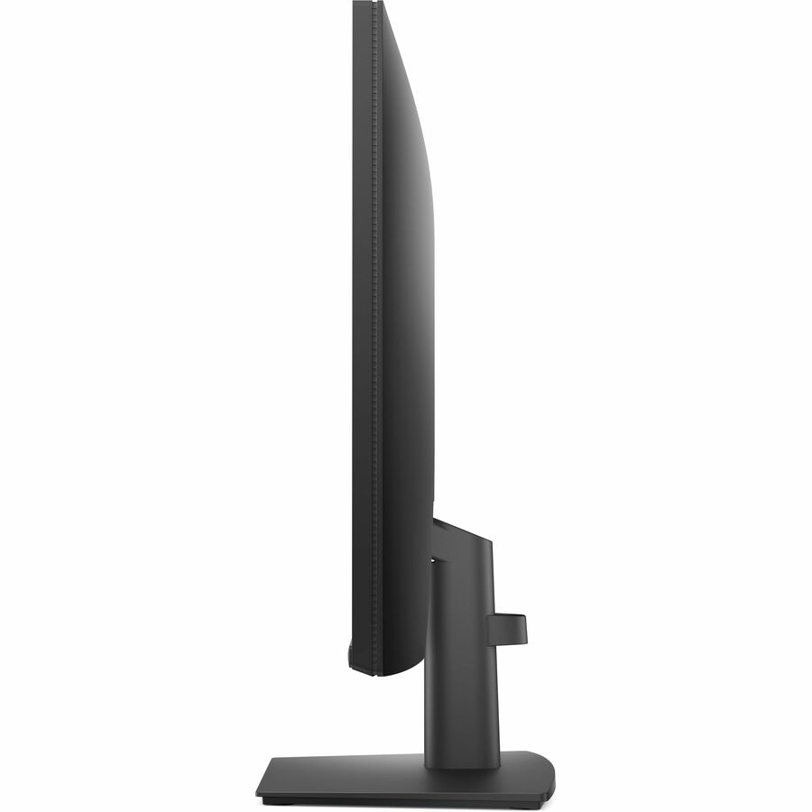 Black curved monitor on a white background