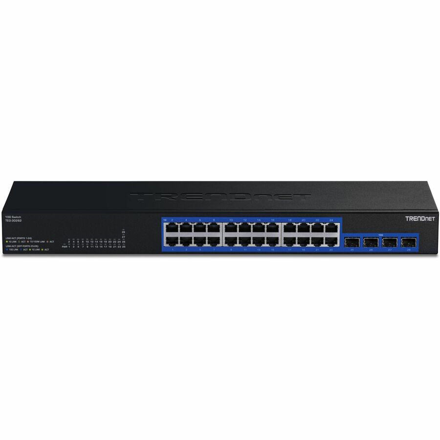 TRENDnet 28-Port Gigabit Switch with 4 x 10G SFP+ Ports