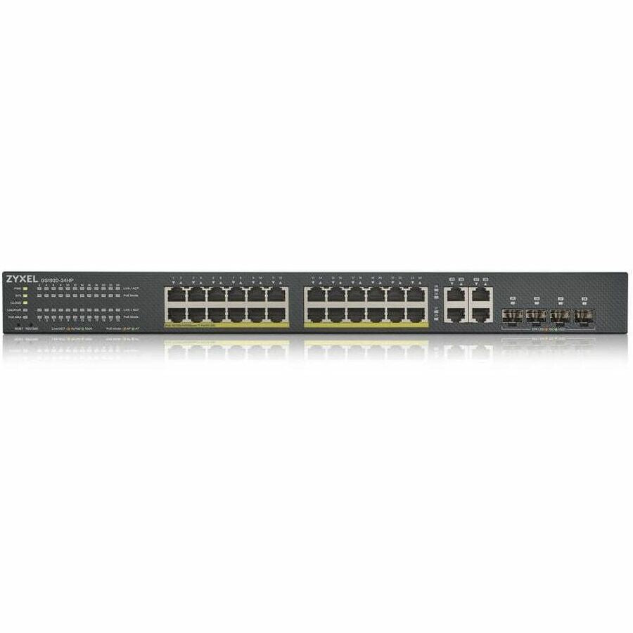 Zyxel 24-Port GbE Smart Managed PoE Switch (GS1920-24HPv2)